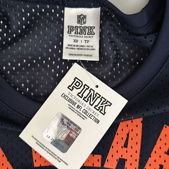 VS PINK - NFL Chicago Bears Jersey Shirt - Brand New - Picture 4 of 4